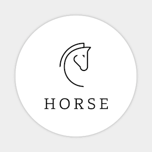 Horse Logo Design Magnet